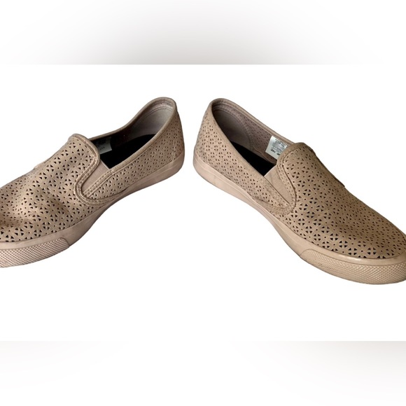 Sperry Pink Leather Slip On Shoes Size 10 - Picture 3 of 4